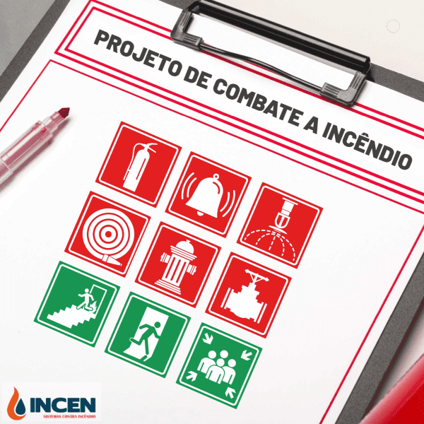 Visão geral - Projeto de combate a incêndio